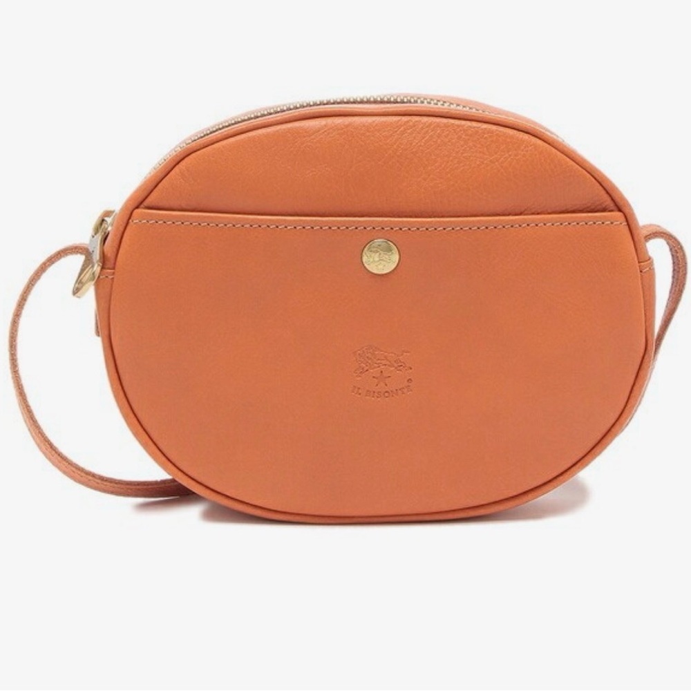 Caramel Il Bisonte Crossbody Leather Bag